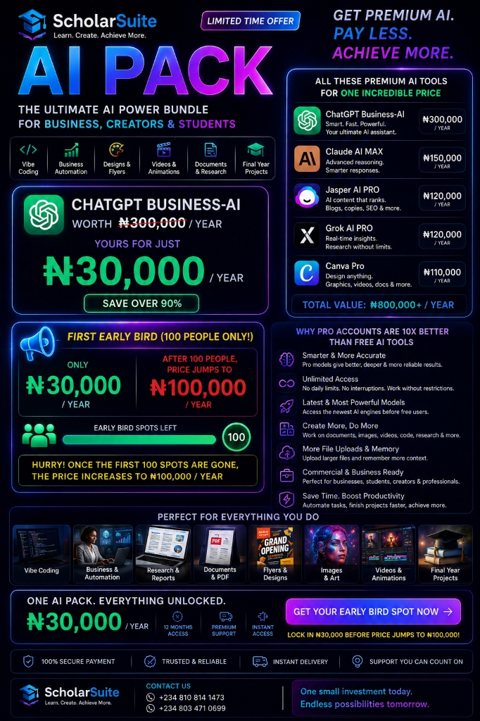 ScholarSuite Premium AI Pack